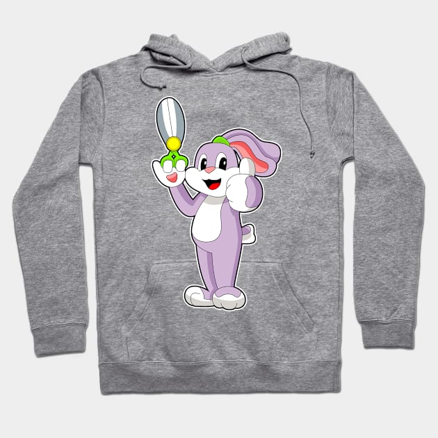 Rabbit Hairdresser Scissors Hoodie by Markus Schnabel